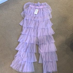 Lavender tiered tule pants